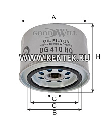Фильтр масляный двигателя GOODWILL OG 410 HQ GOODWILL  - фото, характеристики, описание.