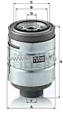 топливный фильтр MANN-FILTER WK918X MANN-FILTER  - фото, характеристики, описание.