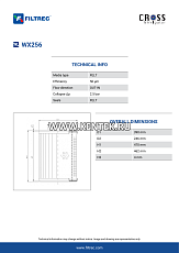 Гидравлический фильтр-элемент FILTREC WX256 FILTREC  - фото, характеристики, описание.