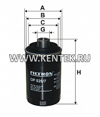 навинчивающийся масляный фильтр (коробочного типа) FILTRON OP526/7 FILTRON  - фото, характеристики, описание.